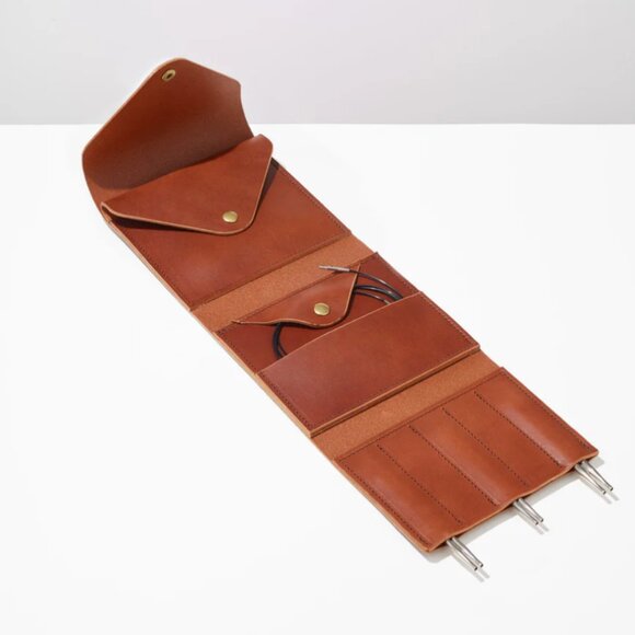 New Hide and Hammer Leather Knitting Needle and Notions Case - Picture 5 of 5